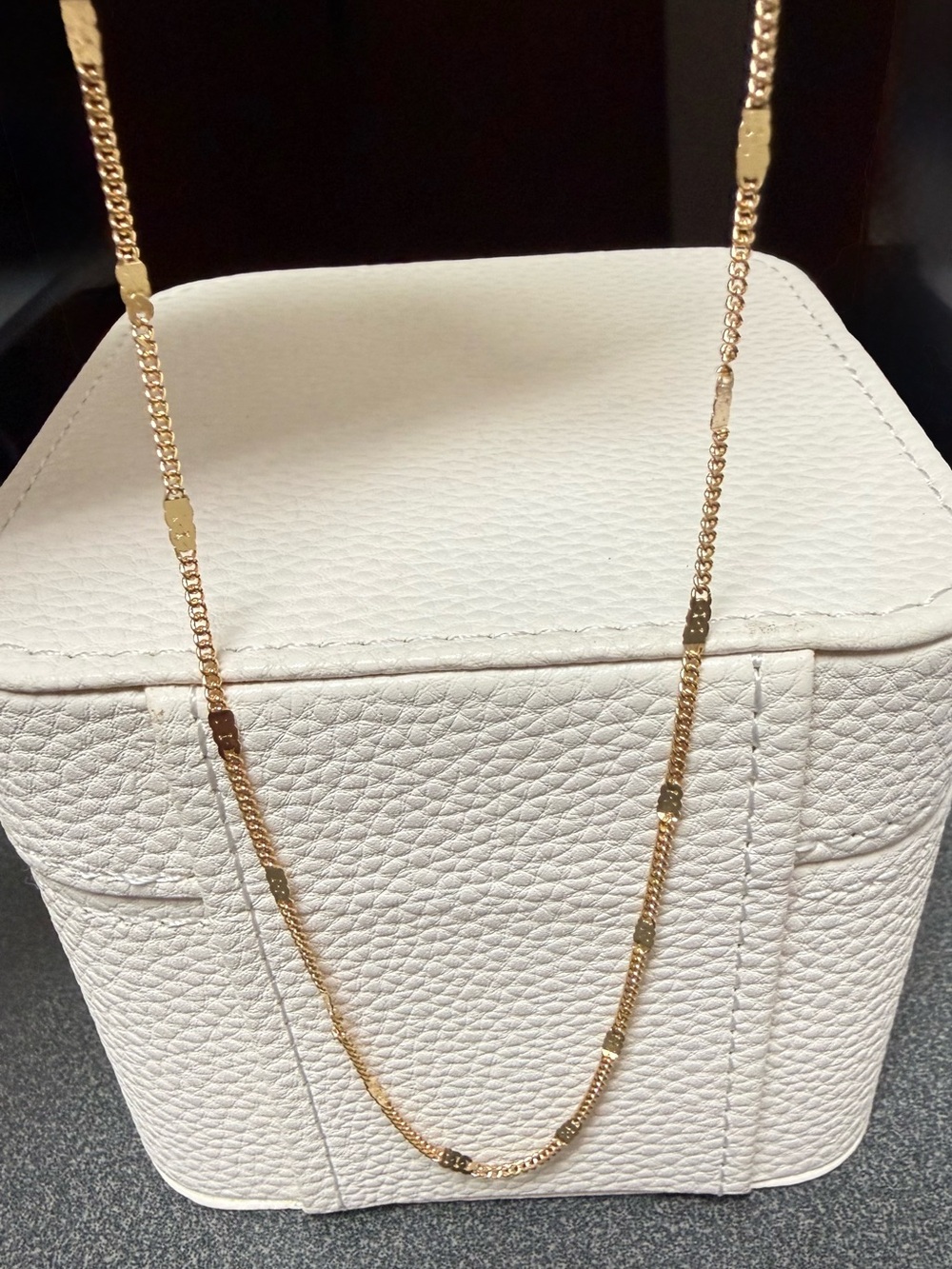 Mini Cuban Link Necklace with Faceted Details - 18K Gold-Filled (multiple avail)